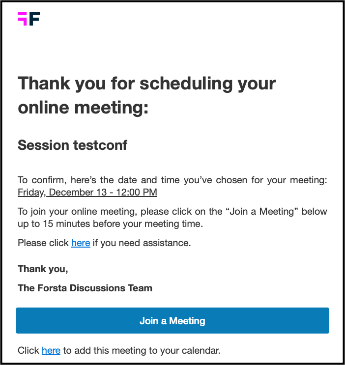 Join a meeting using the email invitation