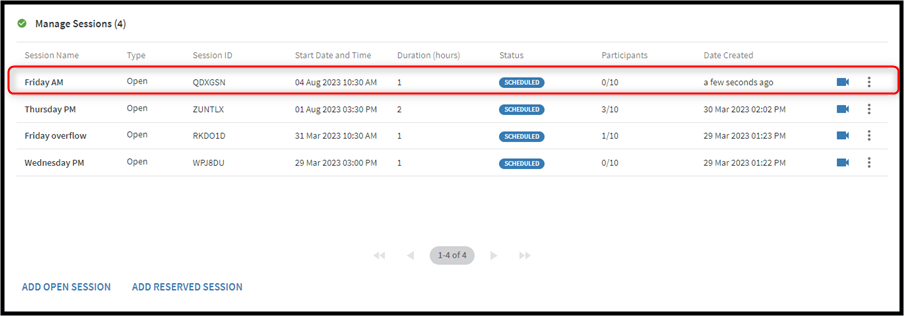 Added timeslot entry