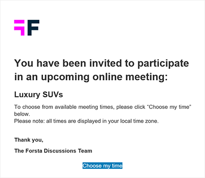 eMail confirmation